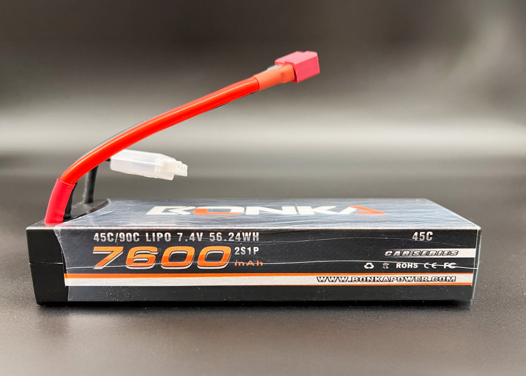 2S LiPo Battery RC 7.4V 45C 7600mAh