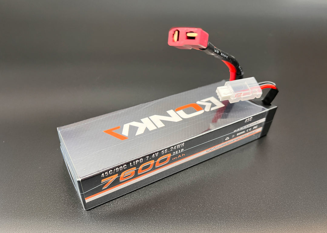 2S LiPo Battery RC 7.4V 45C 7600mAh