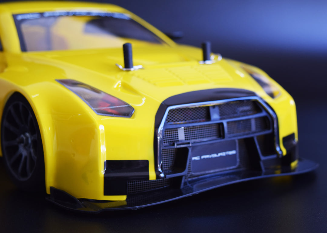 Nissan R35 Sunshine Yellow Body Fully-assembled RTM (Ready-to-mount) (Width: 190 mm) 1/10
