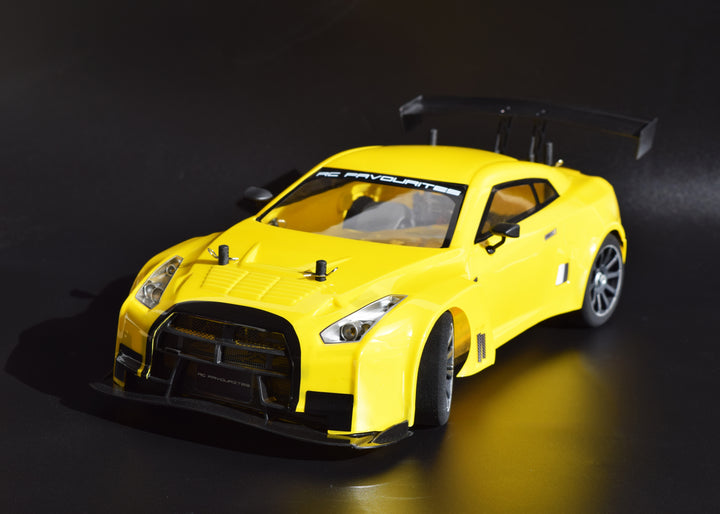 Nissan R35 Sunshine Yellow Body Fully-assembled RTM (Ready-to-mount) (Width: 190 mm) 1/10