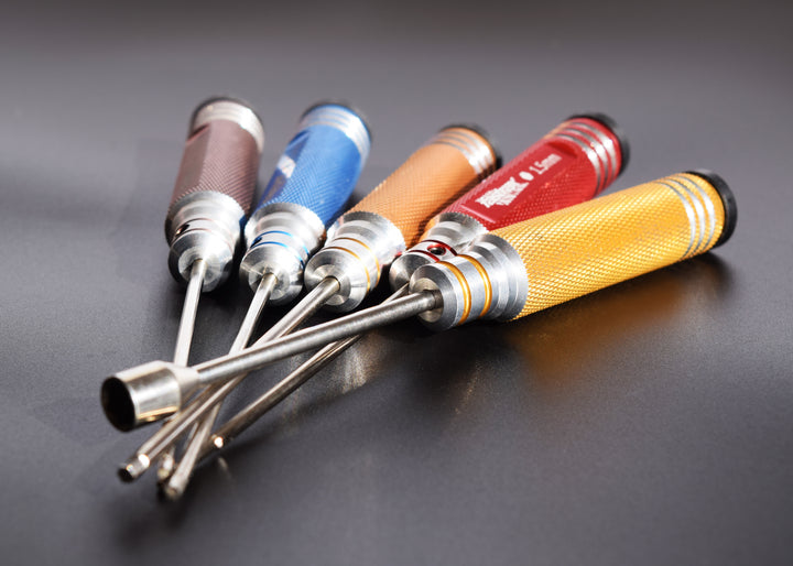 RC Tool Set: 1.5mm, 2mm, 2.5mm, 3mm Hex and 5.5mm Wheel Nut Wrench