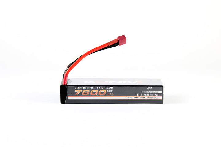 2S LiPo Battery RC 7.4V 45C 7600mAh